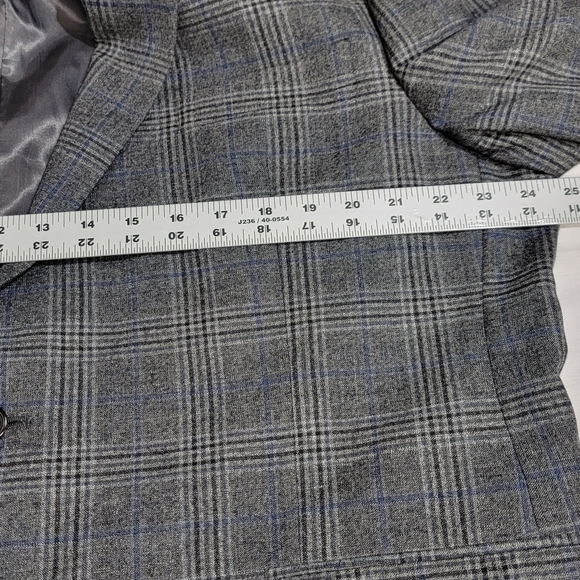 Lauren Ralph Lauren Men's Wool Blend Gray 2 Button Blazer Sportcoat 46R - Picture 13 of 14